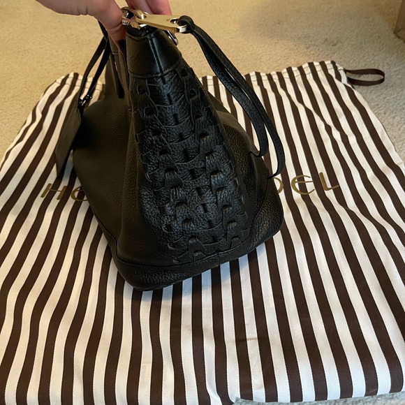 Henri Bendel Noho Laced Gusset Handbag - Picture 12 of 12